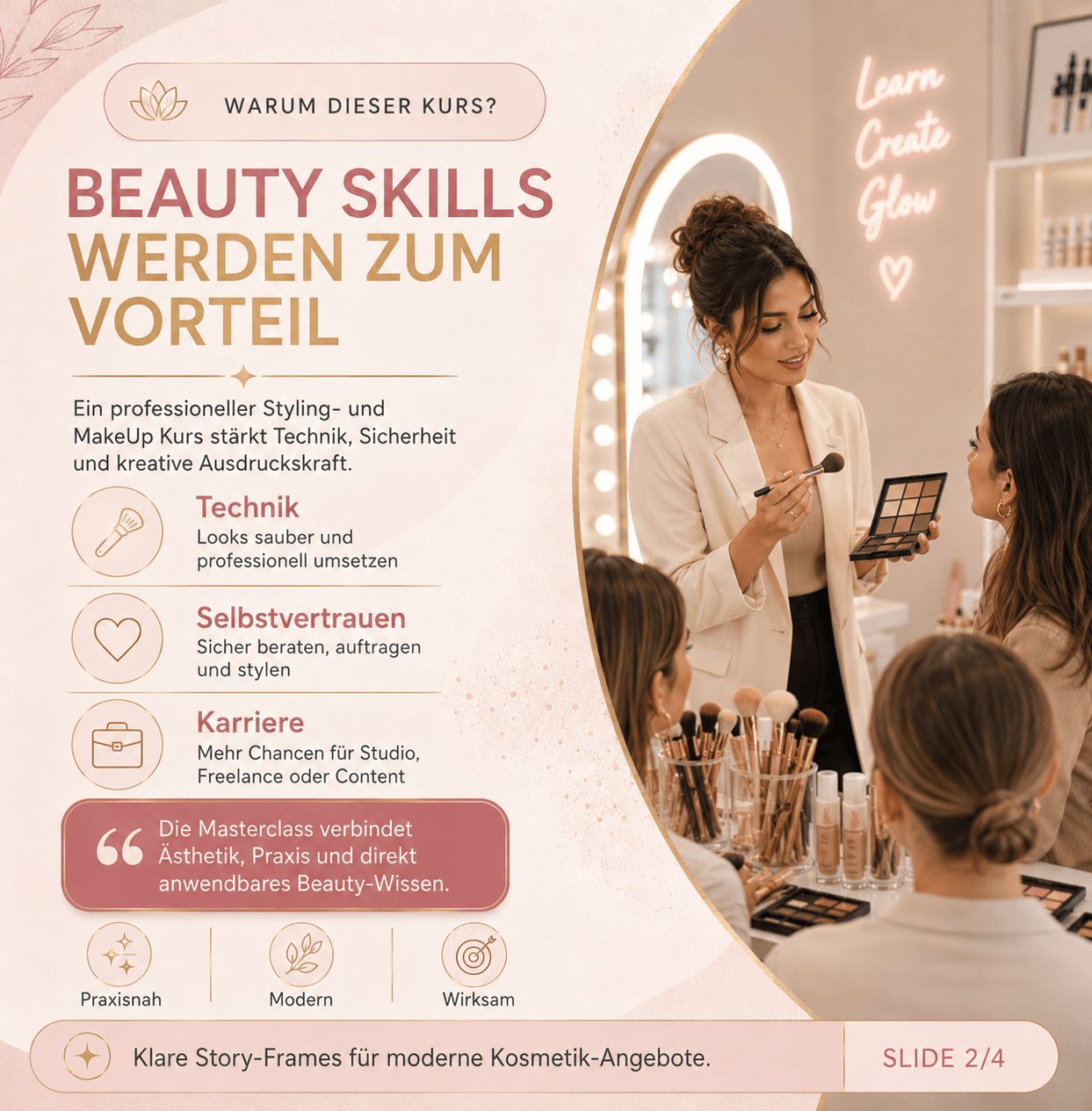 Kosmetik Story-Frames für Social Media