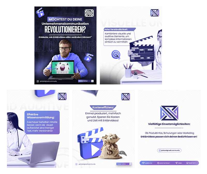 S2C Design Posting Block Erklärvideos