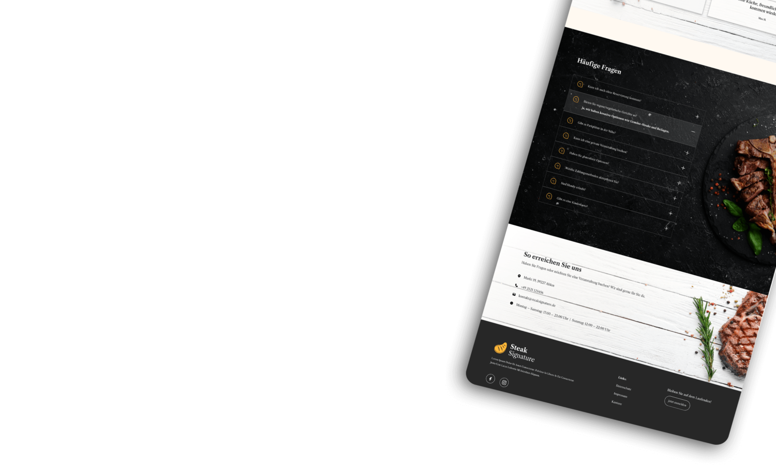 Steak Webdesign Mockup Back 2