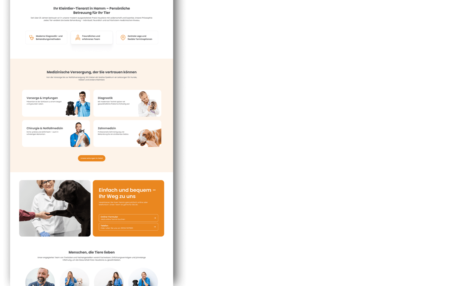 Tierarzt Share2Create Webseiten Design Mockup Back 1