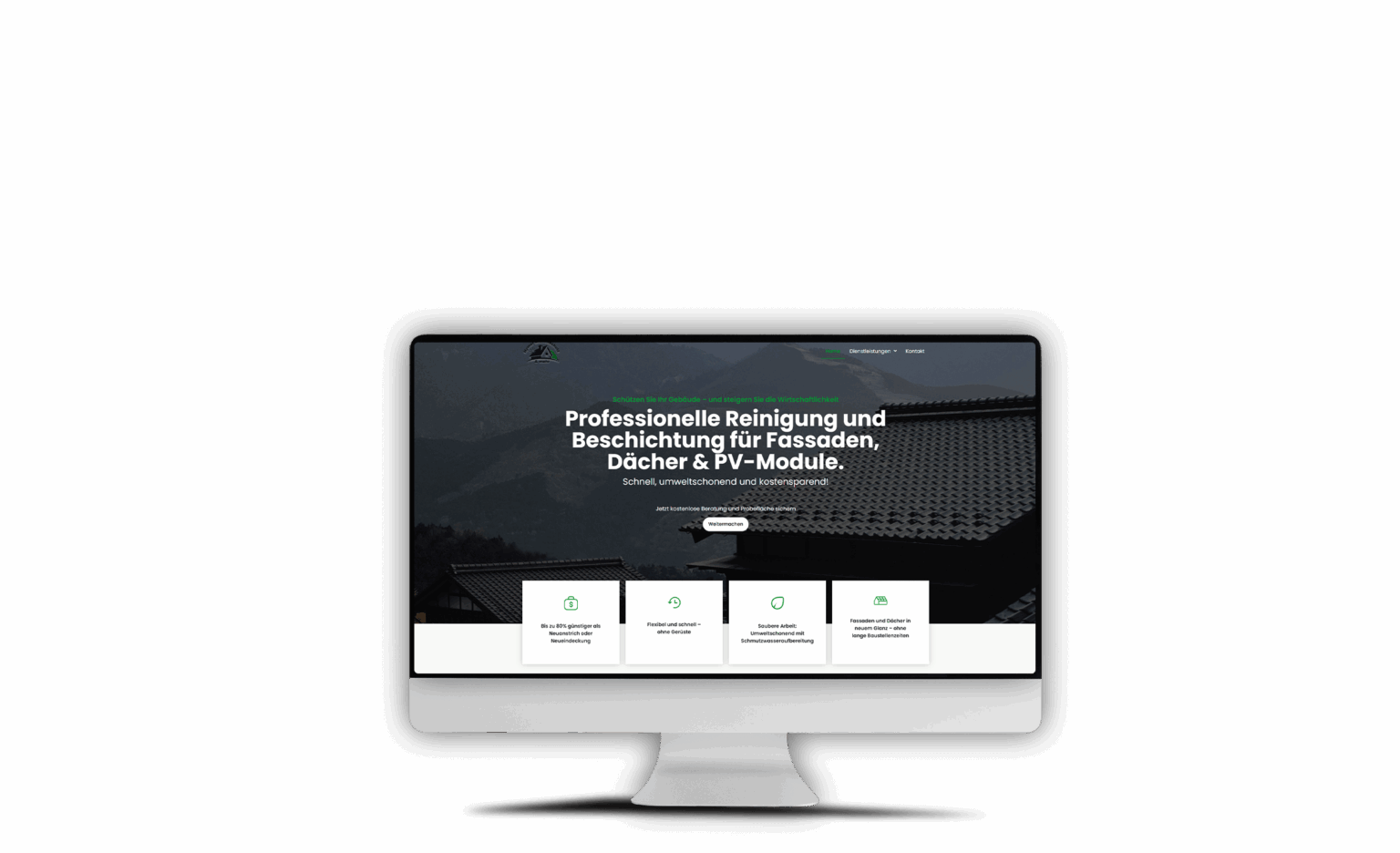 Webdesign Mockup Front HymerFassadenreinigung