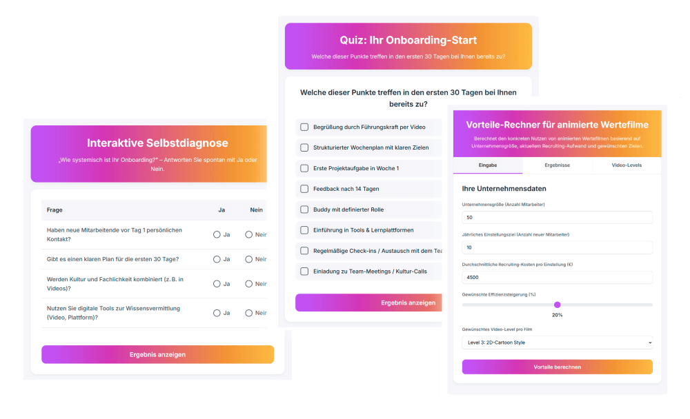 Interaktiv Onboarding Minikurs