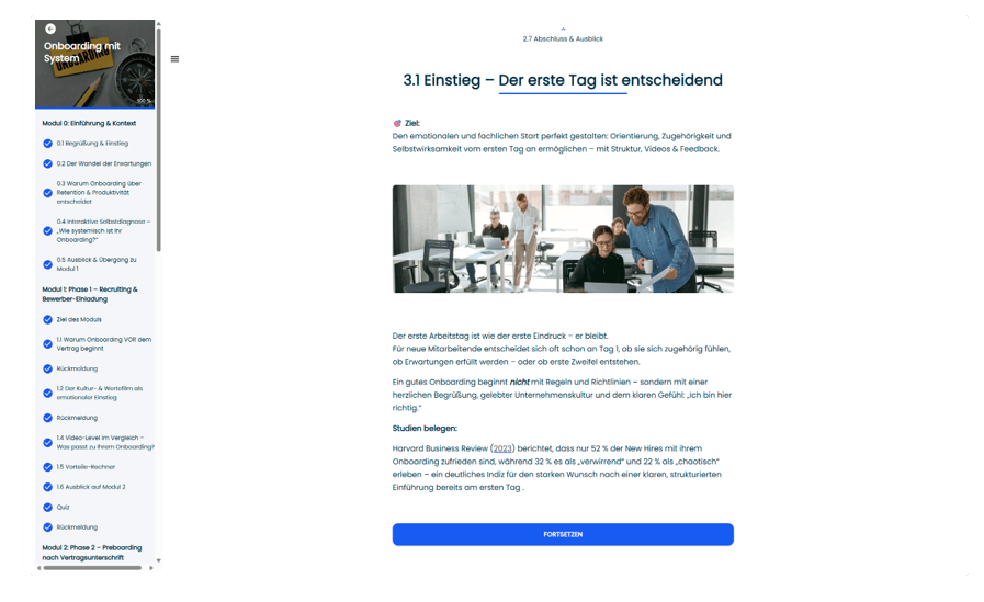 Onboarding Minikurs Vorschau 2