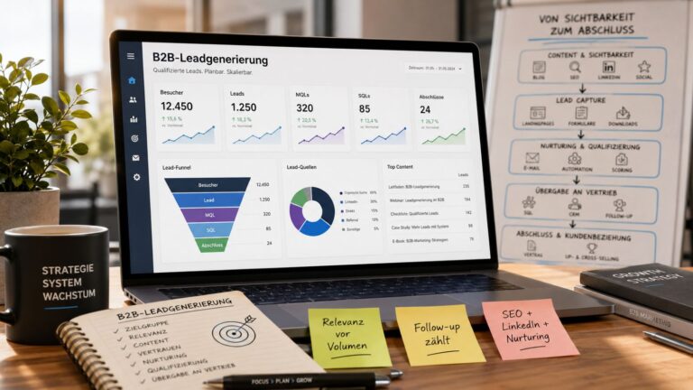 B2B-Leadgenerierung 2026: Kanäle, System & Kosten