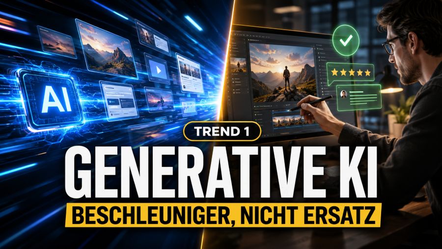 Generative KI als Infrastruktur für Social Media Content mit menschlicher Qualitätskontrolle
