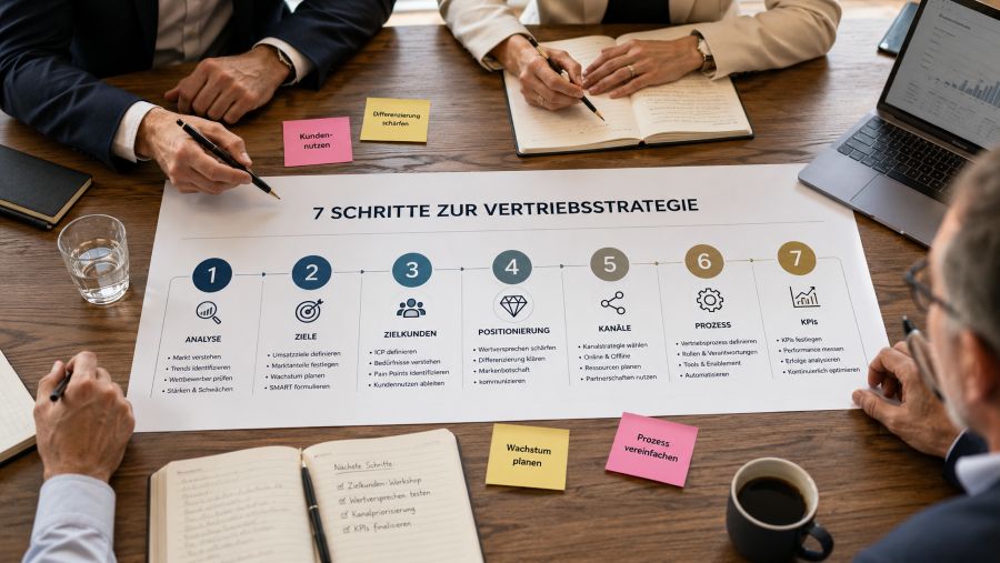 Vertriebsstrategie entwickeln in 7 Schritten