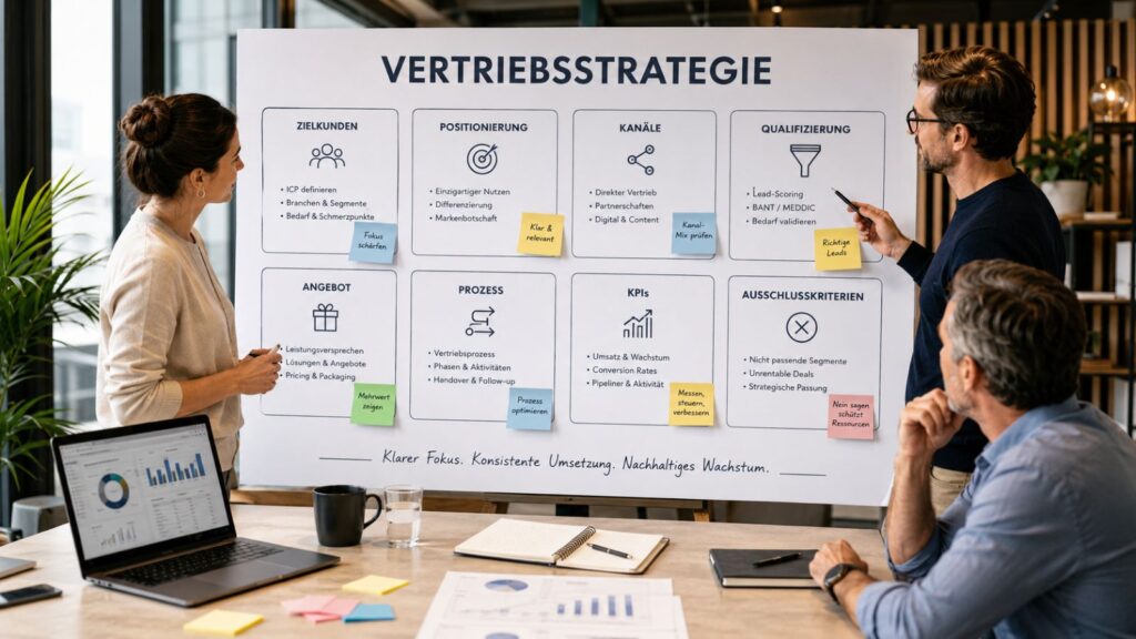 Vertriebsstrategie entwickeln: 7 Schritte (B2B)
