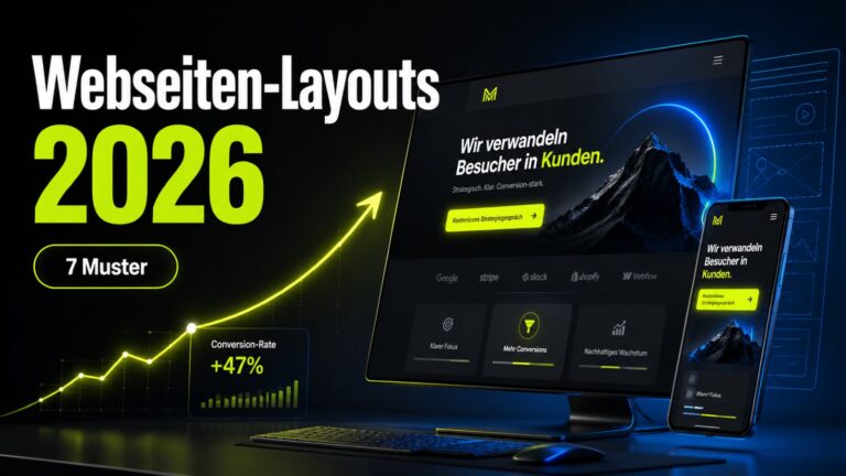 Die 7 besten Webseiten Layouts für eine Landingpage